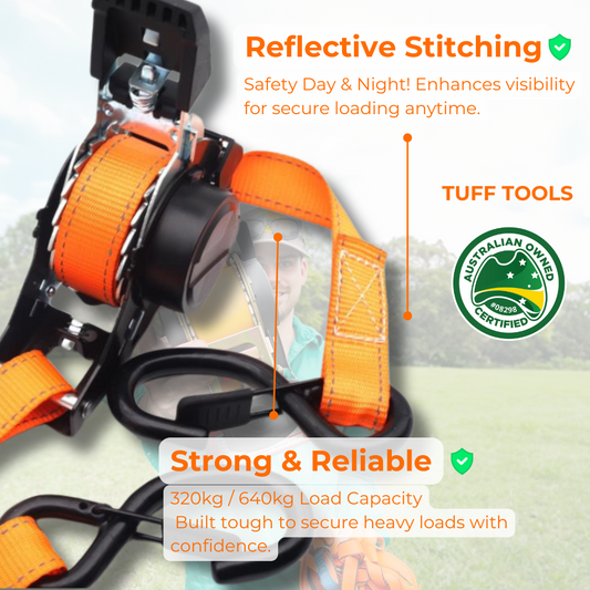 Easy-Tie Auto Ratchet Straps